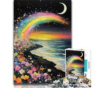 Adult Jigsaw Puzzles 1000 Rainbow Bridge 1000 Pieces for Teenagers,Toys Educational Games Stress Relieving Unique Birthday And Gifts (size 38x26cm)