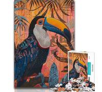 Adult Jigsaw Puzzles 1000 Rainforest Parrot 1000 Pieces for Teenagers,Toys Educational Games Stress Relieving Unique Birthday And Gifts (size 75x50cm)