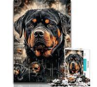 Adult Jigsaw Puzzles 1000 Rottweiler Collage 1000 Pieces for Adults,Challenging Difficult Deal As Gifts for The Whole Family (size 75x50cm)
