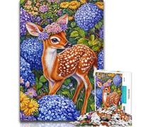 Adult Jigsaw Puzzles 1000 Sika Deer 1000 Pieces for Adults,is Ideal As Gifts for The Whole Family Suitable for And 14 26x38cm