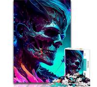 Adult Jigsaw Puzzles 1000 Skull Fantasy 1000 Pieces for Teenagers,Perfect for Game Nights, Colorful Toy for Home Gift (size 75x50cm)
