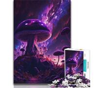 Adult Jigsaw Puzzles 1000 Space Forest Mushroom 1000 Piece Jigsaw,Challenging Game Gifts for Is Ideal As A Gift for The Whole Family (size 38x26cm)