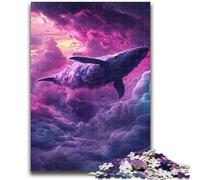 Adult Jigsaw Puzzles 1000 Space Whale Teenager Puzzles,learning Educational Is Ideal As A Gift for The Whole Family (50x75cm)