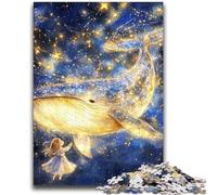 Adult Jigsaw Puzzles 1000 Star Whale Adult Jigsaw,Challenging Game Toys Wall Decoration Unique Birthday And Xmas Gifts (50x75cm)