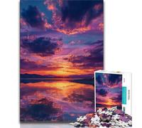 Adult Jigsaw Puzzles 1000 Sunset Landscape 1000 Pieces for Teenagers,Perfect for Game Nights, Colorful Toy for Home Gift (size 75x50cm)