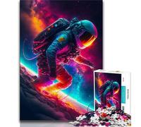 Adult Jigsaw Puzzles 1000 Surf with Aliens 1000 Piece Jigsaw,Challenging Game Gifts for Is Ideal As A Gift for The Whole Family (size 75x50cm)
