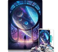 Adult Jigsaw Puzzles 1000 The Door to The Unknown 1000 Pieces for Adults,for Educational Game Challenge Toy Unique Home Decor And Gifts (size 38x26cm)