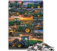 Adult Jigsaw Puzzles 1000 Tractor Collage Family Fun for Is Ideal As A Gift for The Whole Family for And Age 14 Years Up 50x75cm