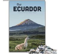Adult Jigsaw Puzzles 1000 Visit Ecuador Family Game Stress Reliever Difficult Challenge Suitable for Couples (50x75cm) 1000pcs