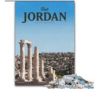 Adult Jigsaw Puzzles 1000 Visit Jordan Staycation Kill Time with Fully Interlocking Randomly Shaped Pieces (50x75cm) 1000pcs