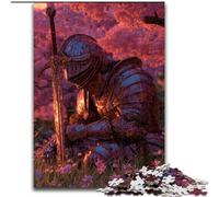 Adult Jigsaw Puzzles 1000 Warrior Under The Cherry Blossoms, Stress Reliever Difficult Challenge Secret Santa Gifts for Age 14 Years Up (Size 26x38cm)