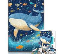 Adult Jigsaw Puzzles 1000 Whale Teenager Puzzles,learning Educational Is Ideal As A Gift for The Whole Family 26x38cm