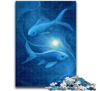 Adult Jigsaw Puzzles 1000 Yin-Yang Fish, for Ages 14 And over Each Piece Is Unique - Fun And Challenging Game for The Whole Family Good Gift 50X75CM