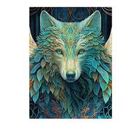 Adult Jigsaw Puzzles 1000pcs(52x38cm) Wolf Puzzle for Adults Brain Teaser Game Analysis And Logic Educational Challenge 1000pcs(52x38cm)