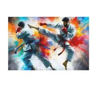 Adult Jigsaw Puzzles 1000pcs(75x50cm) Karate Combat Art Puzzle for Adults Brain Teaser Game Analysis And Logic Educational Challenge 1000pcs(75x50cm)