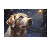 Adult Jigsaw Puzzles 1000pcs(75x50cm) Labrador at Night Puzzle for Adults Brain Teaser Game Analysis And Logic Educational Challenge 1000pcs(75x50cm)