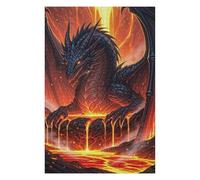 Adult Jigsaw Puzzles 1000pcs(75x50cm) Lava Dragon Puzzle for Adults Brain Teaser Game Analysis And Logic Educational Challenge 1000pcs(75x50cm)