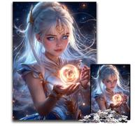 Adult Jigsaw Puzzles 1000Pieces Celestial Maiden with Orb Difficult Puzzles for Adults Family Interactive Game Craft Gift with Colorful Artwork 1000 PCS(38x26cm)