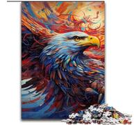 Adult Jigsaw Puzzles 1000Pieces Colorful Eagle Adult Jigsaw Puzzles 1000Pieces Family Activity Game for Teenagers, Challenging Brain Teaser (Size 50x75 cm)