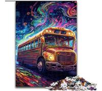 Adult Jigsaw Puzzles 1000Pieces Galaxy Bus Adult Jigsaw Puzzles 1000Pieces Family Activity Game for Teenagers, Challenging Brain Teaser (Size 26x38 cm)