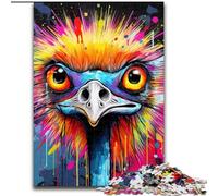 Adult Jigsaw Puzzles 1000Pieces Graffiti Painting Pug Jigsaw Puzzles Challenging DIY Brain Teaser, Interactive Family Game (Size 26x38 cm)