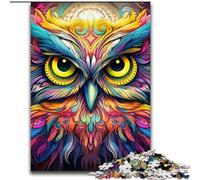 Adult Jigsaw Puzzles 1000Pieces Pink Owl Adult Jigsaw Puzzles 1000Pieces Family Activity Game for Teenagers, Challenging Brain Teaser (Size 50x75 cm)