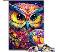 Adult Jigsaw Puzzles 1000Pieces Pink Owl Challenging Puzzles for Birthdays, Holidays & Home Decor (Size 26x38 cm)