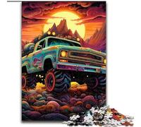 Adult Jigsaw Puzzles 1000Pieces Psychedelic Truck Adult Jigsaw Puzzles 1000Pieces Family Activity Game for Teenagers, Challenging Brain Teaser (Size 26x38 cm)