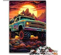 Adult Jigsaw Puzzles 1000Pieces Psychedelic Truck Challenging Puzzles for Birthdays, Holidays & Home Decor (Size 50x75 cm)