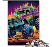 Adult Jigsaw Puzzles 1000Pieces Psychedelic Truck Jigsaw Puzzle 1000Pieces Challenging Brain Teaser for Teenagers & Families (Size 50x75 cm)