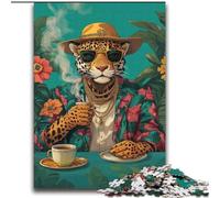 Adult Jigsaw Puzzles 2000 Fashion Leopard Challenging To Complete But Fun And Humorous Unique Birthday And Gifts 70x100cm