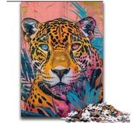 Adult Jigsaw Puzzles 2000 Flowers And Leopards Brain Intelligence Challenge Addictive Toys Funny Gift for Ages 14+ 70x100cm