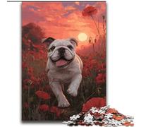 Adult Jigsaw Puzzles 2000 Happy English Bulldog,Help The Brain Exercise Addictive Toys to Cultivate Patience Perfect Decoration 70X100cm