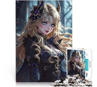 Adult Jigsaw Puzzles 2000 Pieces Anime Woman with Blue Eyes Analyse und Logik Künstlersammlung, Bildende Kunst70x100cm