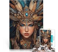 Adult Jigsaw Puzzles 2000 Pieces “Beautiful Indian princess” Made of cardboard,Suitable for people aged 14 and above with completely interconnected pieces of random shape Gift For Birthdays。