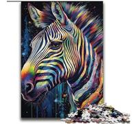 Adult Jigsaw Puzzles 2000 Pieces Colorful Zebra for And from 14 Years And over Play Toys Because It Is Ideal As A Gift for The Whole Family 70x100cm