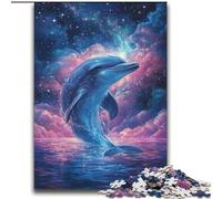 Adult Jigsaw Puzzles 2000 Pieces Cosmic Dolphin Stress Reliever Staycation Kill Time Perfect Decoration for Age 14+ 70x100cm