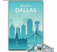 Adult Jigsaw Puzzles 2000 Pieces Dallas Texas, Help The Brain Exercise Addictive Toys to Cultivate Patience Perfect Decoration 70x100cm