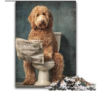 Adult Jigsaw Puzzles 2000 Pieces Dog on The Toilet for 14+ Unique Challenge Game Family Games Christmas Birthday Gifts 70x100cm