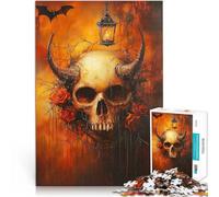Adult Jigsaw Puzzles 2000 Pieces Evil Skeleton Quiz game 70x100cm for is ideal as a gift for the whole family for and Age 14 Years Up