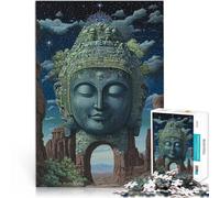 Adult Jigsaw Puzzles 2000 Pieces Fantasy Buddha Statue Made of cardboard for and from 14 years and over Vacation at home: killing time Challenging Game Gifts。size:70x100cm/27.5x39.3inch