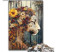 Adult Jigsaw Puzzles 2000 Pieces Flower Leopard for Age 14 Years And over Decompressing Intellectual Educational Toy Great Gift 70x100cm