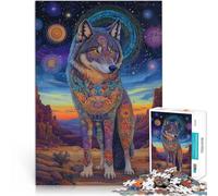 Adult Jigsaw Puzzles 2000 Pieces Holy Wolf King Made of cardboard for and from 14 years and over fun games for families Difficult Hard Gifts for Women Men 。size:70x100cm/27.5x39.3inch
