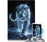Adult Jigsaw Puzzles 2000 Pieces Icy Glow Tiger Spielspielzeug als Familiengeschenk Wunschliste mit dem Weihnachtsmann70x100cm