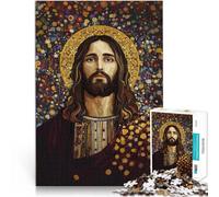 Adult Jigsaw Puzzles 2000 Pieces Jesus Christ Portrait Gustav Style Made of cardboard for and from 14 years and over Hand Speed Race Christmas Birthday Gifts 。size：70x100cm/27.5x39.3inch