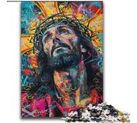 Adult Jigsaw Puzzles 2000 Pieces Jesus Graffiti for Age 14 Years And over Decompressing Intellectual Educational Toy Great Gift 70x100cm