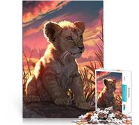 Adult Jigsaw Puzzles 2000 Pieces Lion Cub Pädagogisches Spielzeug zum Stressabbau Die Liebe zwischen Paaren stärken70x100cm