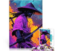 Adult Jigsaw Puzzles 2000 Pieces Neon Ronin's Twilight Lernspiele DIY Spielzeug mit passendem Poster und Quizblatt70x100cm