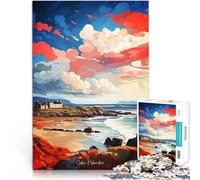 Adult Jigsaw Puzzles 2000 Pieces Outer Hebrides Oil Painting Mustermontage Jedes Stück ist einzigartig Anspruchsvolles Familienspiel70x100cm