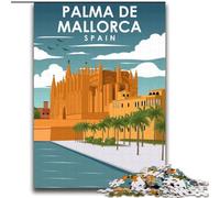 Adult Jigsaw Puzzles 2000 Pieces Palma De Mallorca Spain, Help The Brain Exercise Addictive Toys to Cultivate Patience Perfect Decoration 70x100cm